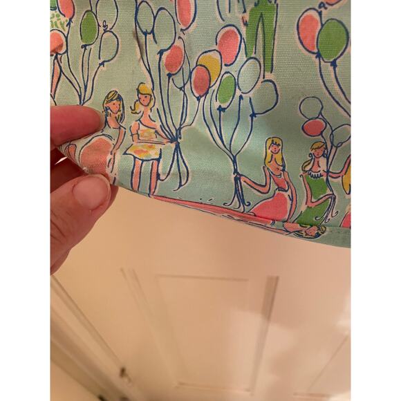 Lilly Pulitzer GUC-Pop Blue Beach Tote - Picture 6 of 8